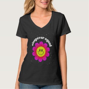 Slumber Party Squad Cute Daisy Flower Friends Slee T-Shirt