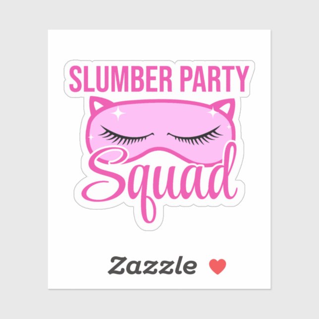 Slumber Party Squad Pajama Party (Sheet)