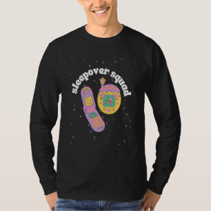 Slumber Party Squad Pastel 90s Phone Spa Party Sle T-Shirt