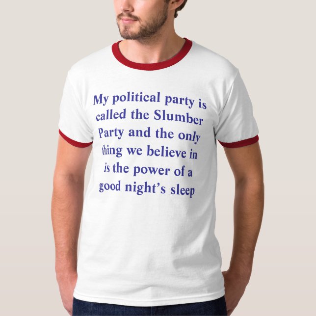 Slumber party tshirts (Front)