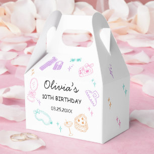 Slumber Sleepover Party Girl Birthday Favour Box