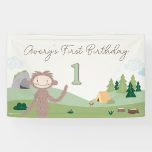 Slumberkins Bigfoot Birthday Yard Sign