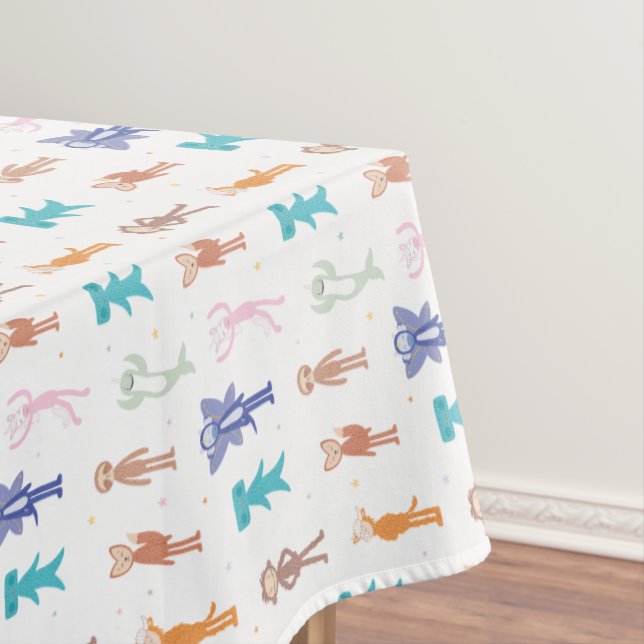 Slumberkins Character Birthday Pattern Tablecloth (In Situ)