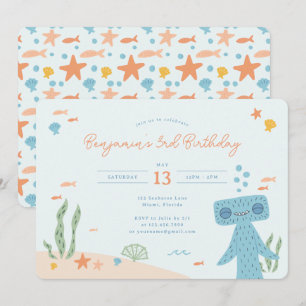 Slumberkins Hammerhead Birthday Party Invitation