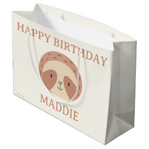 Slumberkins Sloth Birthday Large Gift Bag
