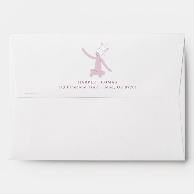 Slumberkins Unicorn Birthday Envelope (Back (Top Flap))