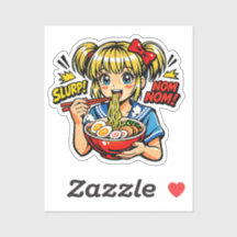 Slurp Nom Anime Girl Ramen Noodles