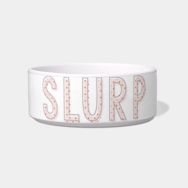 Slurp - Pink Dots Bowl (Front)
