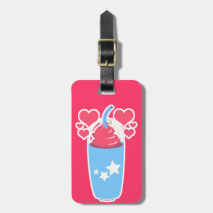Slush Love Frozen Dessert Drink Cartoon  Luggage Tag