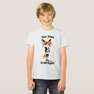 Sly and Stylish Fox - Clever and Cute design Tri-Blend Shirt
