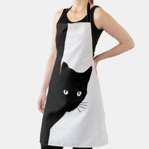 Sly Black Cat Apron