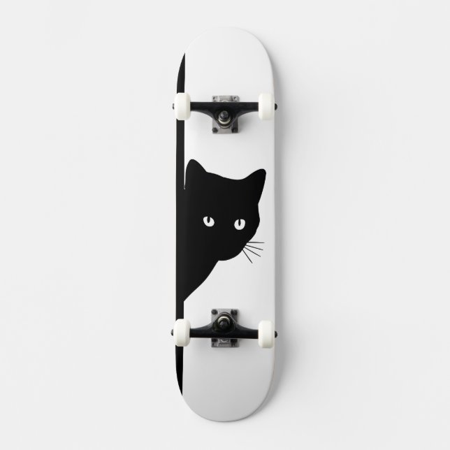 Sly Black Cat Skateboard (Front)