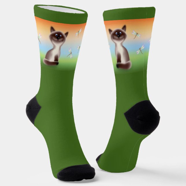 Sly Cat Socks (Angled)