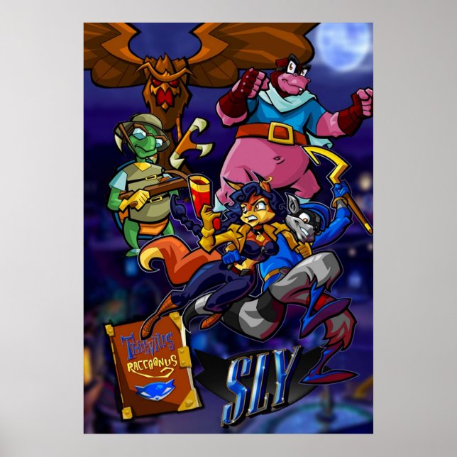Sly Cooper and the Thievius Raccoonus Poster (Front)