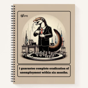 Sly Deals: The Crafty Weasel Politician  Notebook