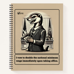 Sly Deals: The Crafty Weasel Politician  Notebook