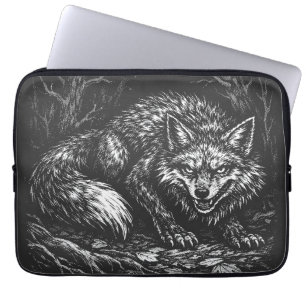 Sly Forest Fox — by BurnsInHell Laptop Sleeve