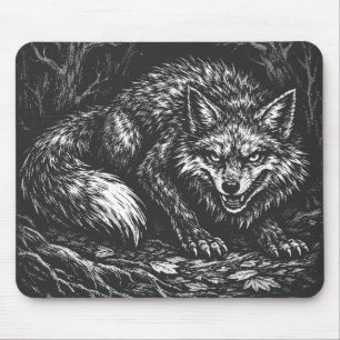 Sly Forest Fox — by BurnsInHell Mouse Mat