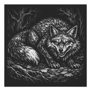 Sly Forest Fox — by BurnsInHell Poster