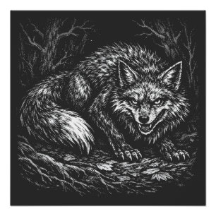 Sly Forest Fox — by BurnsInHell Poster
