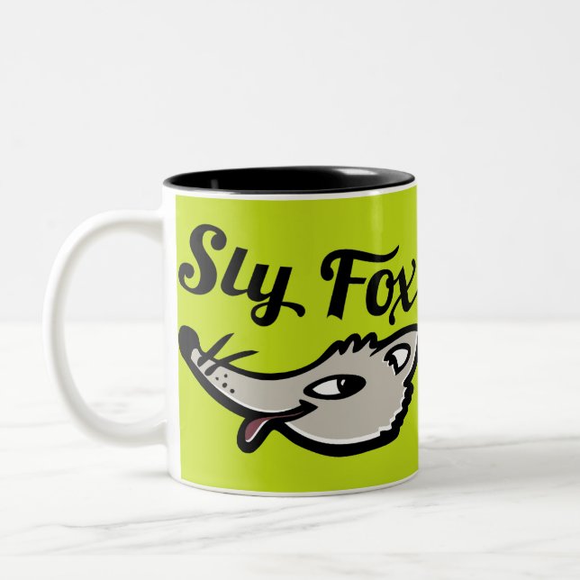 Sly fox graphic mug blue/black (Left)