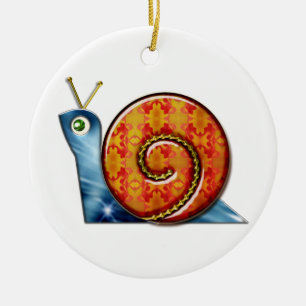 Sly Snail Ceramic Tree Decoration