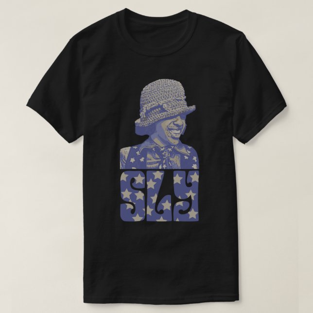 Sly Stone Stars Family Stone   T-Shirt (Design Front)