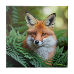 Sly The Orange Fox, Ceramic Tile