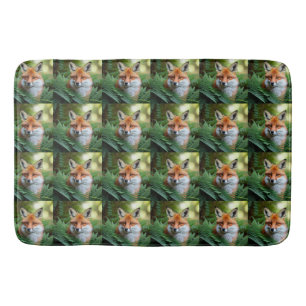 Sly The Orange Fox, Memory Foam Bath Mat