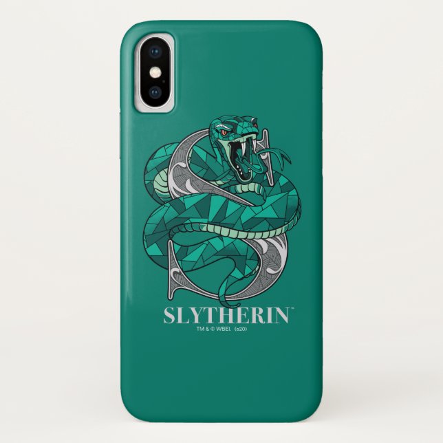 SLYTHERIN™ Crosshatched Emblem Case-Mate iPhone Case (Back)