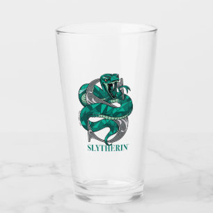 SLYTHERIN™ Crosshatched Emblem Glass