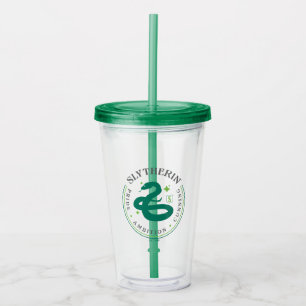 SLYTHERIN™ Green Snake House Pride Badge Acrylic Tumbler