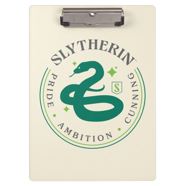 SLYTHERIN™ Green Snake House Pride Badge Clipboard (Front)