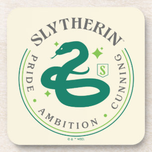 SLYTHERIN™ Green Snake House Pride Badge Coaster