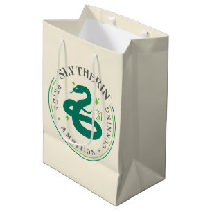SLYTHERIN™ Green Snake House Pride Badge Medium Gift Bag