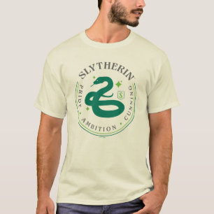 SLYTHERIN™ Green Snake House Pride Badge T-Shirt