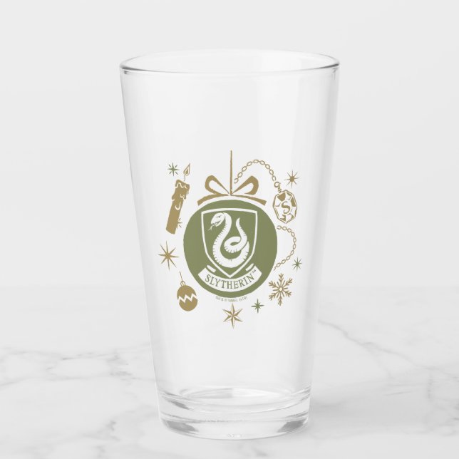 SLYTHERIN™ Holiday Bauble Graphic Glass (Front)