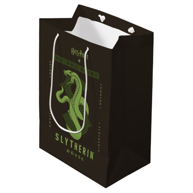 SLYTHERIN™ House By Any Means Medium Gift Bag (Front Angled)