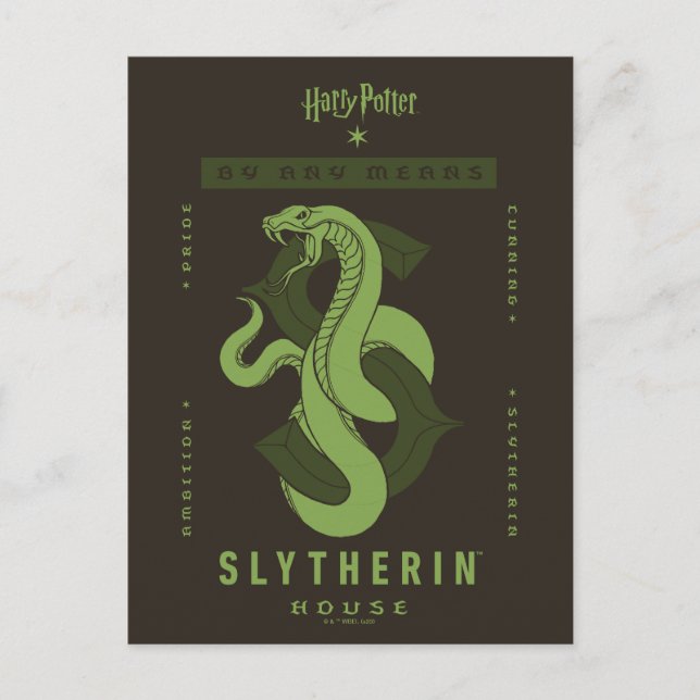 SLYTHERIN™ House By Any Means Postcard (Front)