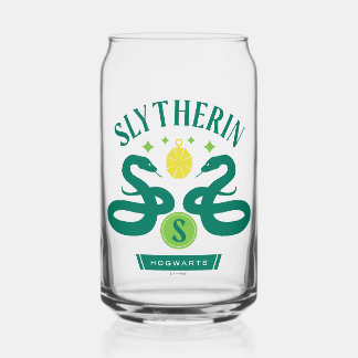 SLYTHERIN™ House Double Snake Locket Graphic Can Glass