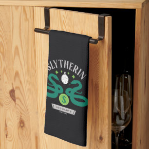 SLYTHERIN™ House Double Snake Locket Graphic Tea Towel