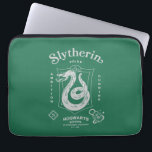 SLYTHERIN™ Pride Ambition Cunning Crest Laptop Sleeve<br><div class="desc">Show your house pride with this bold Slytherin™ crest design, honoring the ambition and cunning that define this iconic Hogwarts™ house. Featuring the striking serpent coiled within a classic shield, the artwork highlights Slytherin’s core traits — Ambition, Pride, and Cunning — in a clean, vintage-inspired layout. Rendered in signature house...</div>
