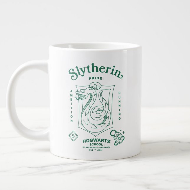 SLYTHERIN™ Pride Ambition Cunning Crest Large Coffee Mug (Left)