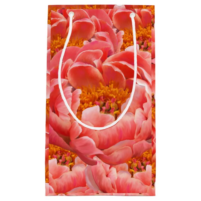 Sm Gift Bag Coral Peony (Front)