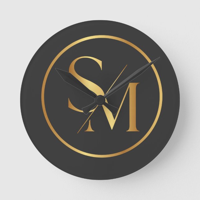 SM Minimal Modern Design Round Clock (Front)