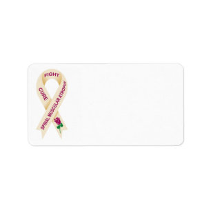 sma awareness ribbon address label