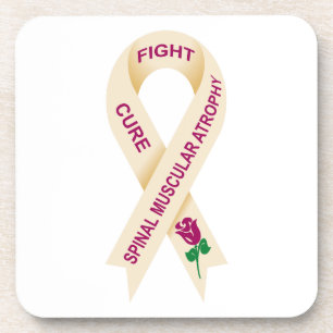 SMA Awareness RIbbon Coasters