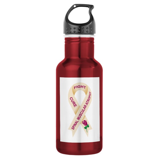 SMA Awareness RIbbon Water Bottle (Front)
