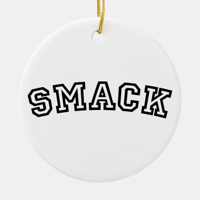 SMACK CERAMIC TREE DECORATION (Front)