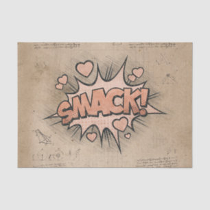 SMACK! Vintage Comic Book Steampunk Pop Art Tissue Paper